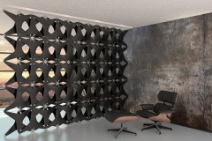 Corian Thermoformed Solid Surface Room Divider