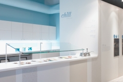 Chill Yogurt Parlor. Serving Area and Walls are Formica Solid Surface