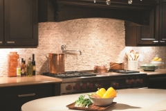 Formica Solid Surface Residentail Kitchen and  Island with Extended Width Dropped Edge