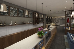 LG HI-MACS Solid Surface Countertops in Kala-Chana Restaurant