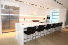 Avonite Solid Surface Island and Countertops in a Residential Kitchen