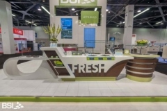 Avonite Solid Surface Thermoformed Serving Bar  for a Restaurant