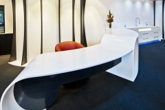 Retail, Reception Area, Staron Pure White, Thermoform