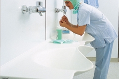 Corian Solid Surface Oversized Thermoformed Sinks for Extra Hygeine