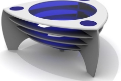 apollo coffee table, stuart melrose, corian furniture