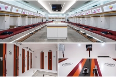 Krion Solid Surface Signage for Locker Rooms