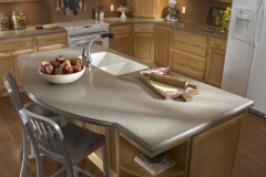 LG HI-MACS Solid Surface Island and Counters in a Home