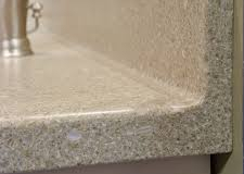 Solid Surface Countertop with Coved Backsplash