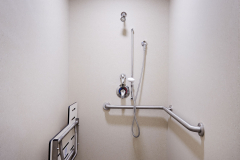 Avonite Solid Surface Shower Walls and Ceiling with ADA Compliance