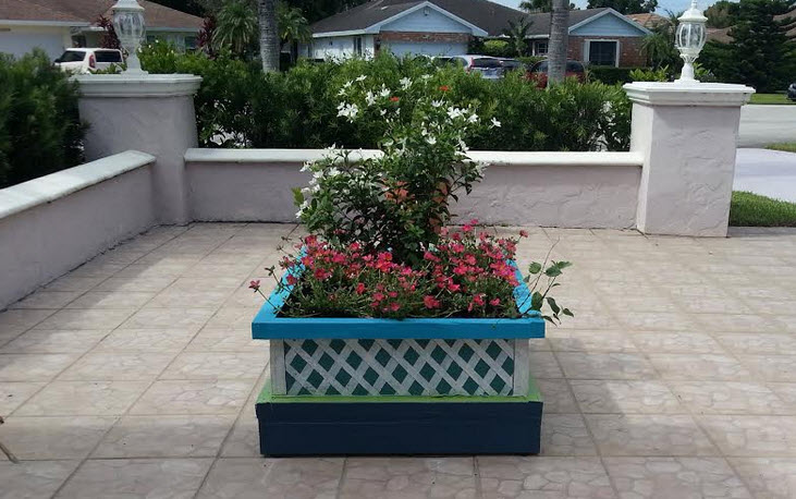 Repurpose empty crates like this customer did. How creative!